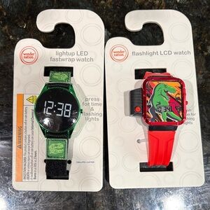 Wonder Nation LED and LCD Watch Set - Black and Red